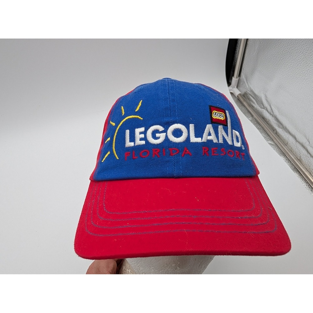Legoland Florida Resort Lego Baseball Cap Red Blue Adjustable Hat RN 129606